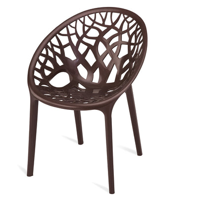 Nilkamal PP Crystal Chair (Brown)