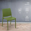 Nilkamal Novella 08 Plastic Armless Chair (Soft Green)