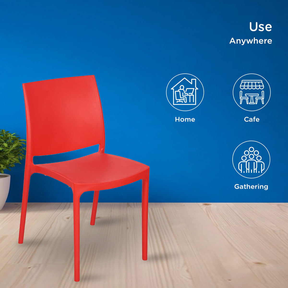 Nilkamal Novella 08 Plastic Armless Chair