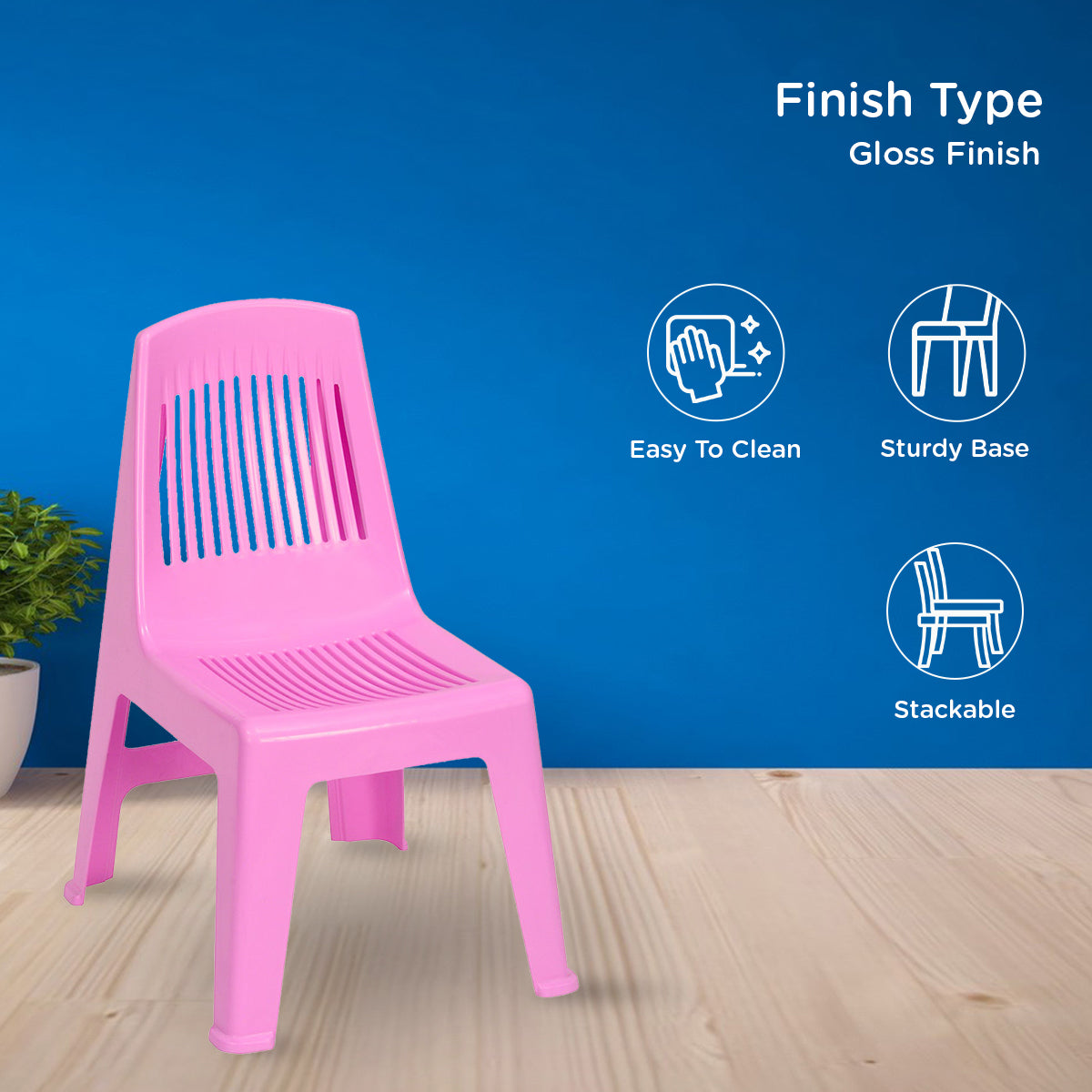 Nilkamal CHR5027 Plastic Baby Armless Chair