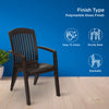 Nilkamal Heritage Plastic Arm Chair (Weather Brown)