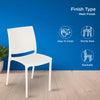 Nilkamal Novella 08 Plastic Armless Chair (Milky White)