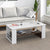 Nilkamal Marcel Engineered Wood Coffee Table (White / Wenge)