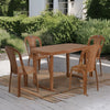 Nilkamal Shahenshah Plastic Rectangular 4 Seater Dining Table Set - Main View-2