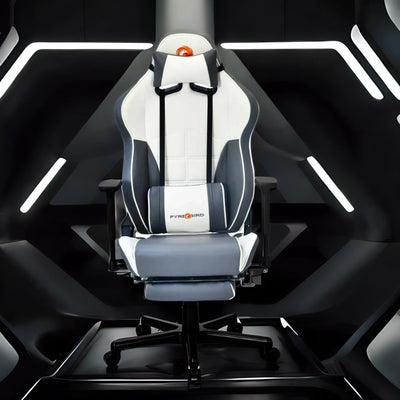 Nilkamal Fyrebird Greta Gaming Chair (Grey / White)