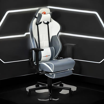 Nilkamal Fyrebird Greta Gaming Chair (Grey / White)