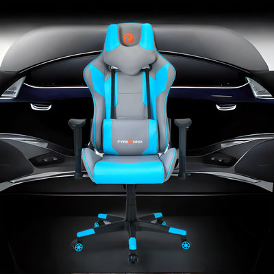 Nilkamal Fyrebird Athena Gaming Chair (Grey / Turquoise)