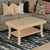Nilkamal Plastic Center Table with Glass (Marble Beige)