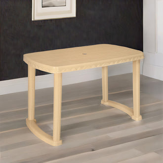 Nilkamal Shahenshah Dining Table (Marble Beige)