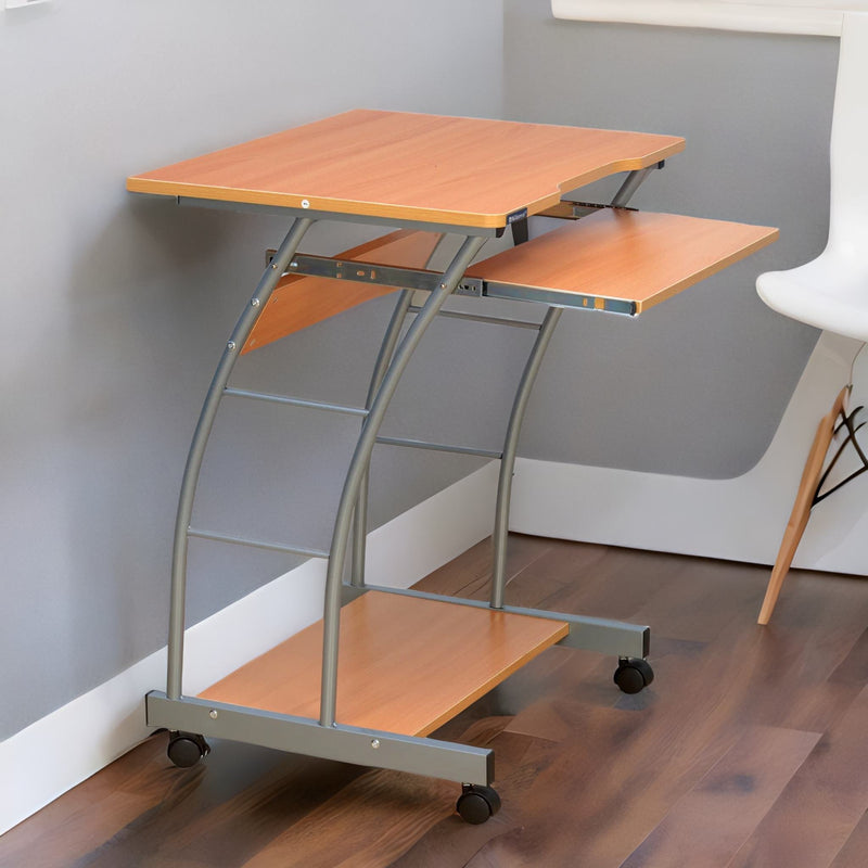 Nilkamal Leo Computer Table (Black / Beach) - Nilkamal Furniture