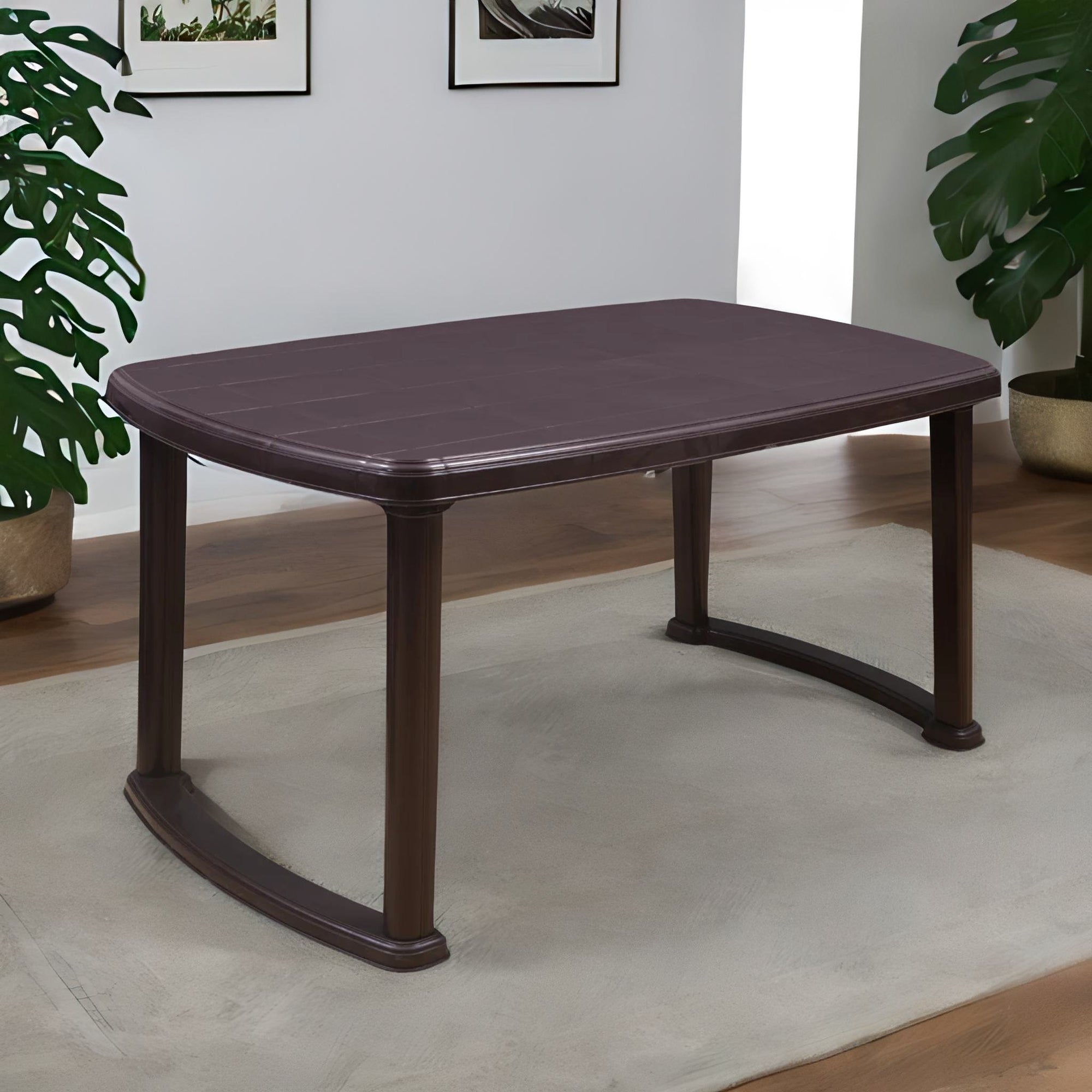 Nilkamal Mega Dining Table (Weather Brown)