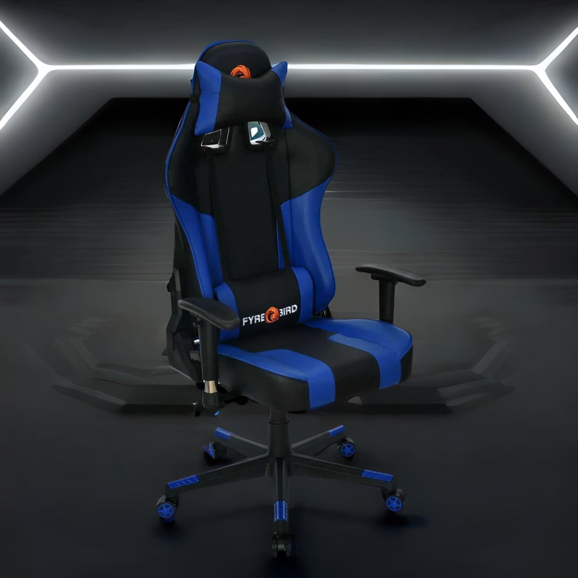 Nilkamal Fyrebird Bosco Gaming Chair (Black / Blue)