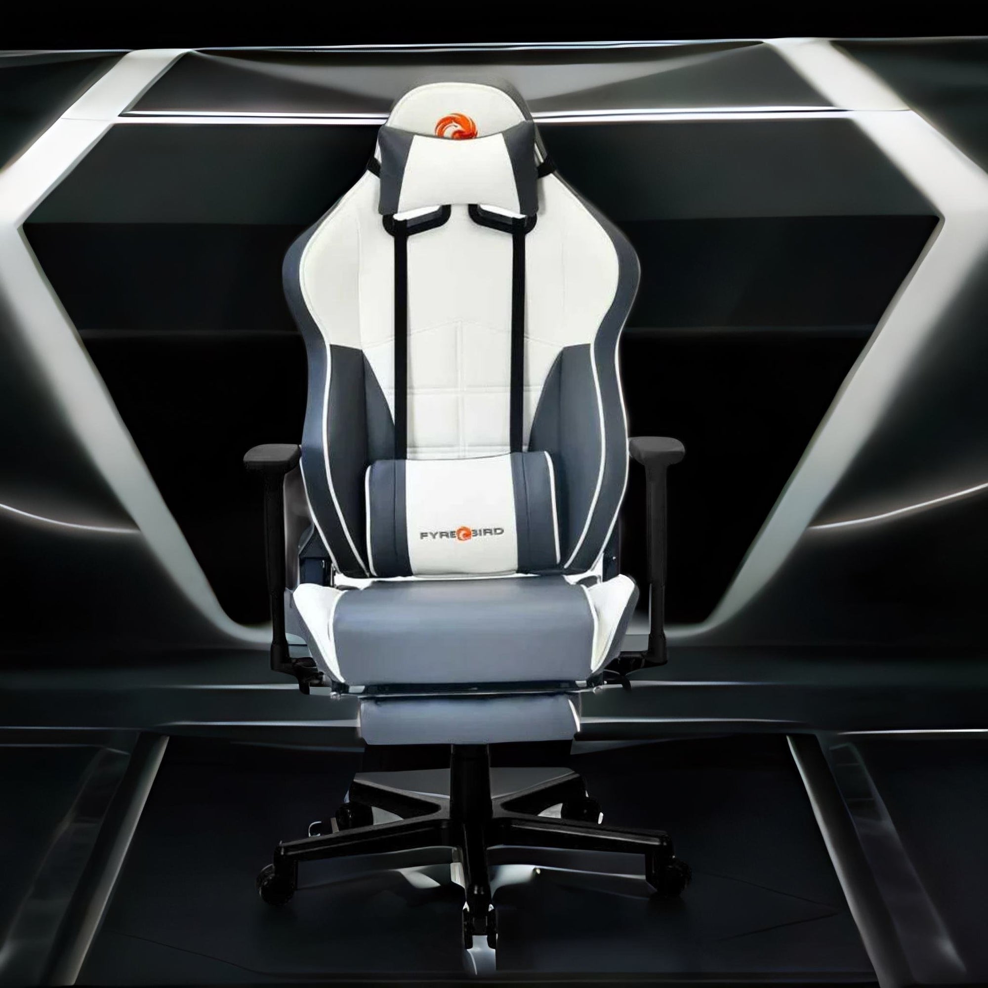 Nilkamal Fyrebird Greta Gaming Chair (Grey / White)