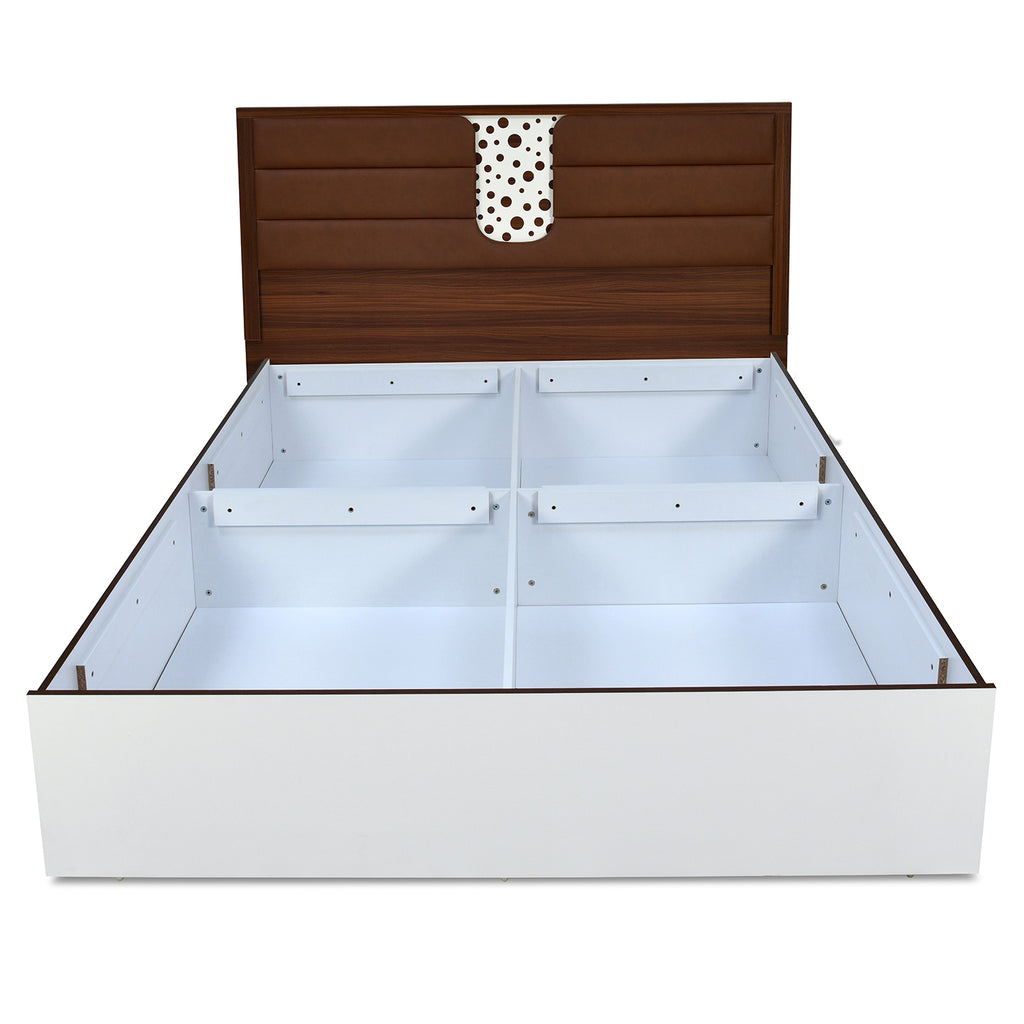 Nilkamal Noir Max Bed With Box Storage (White)